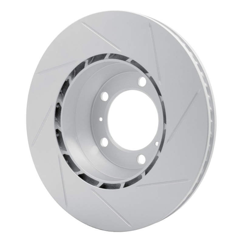 Porsche Panamera Brake Rotor (1) - Rear Right - R1 Concepts - Slotted GeoSPEC - `10-`20